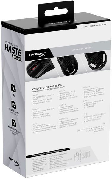 HyperX Миша Pulsefire Haste WL, Black
