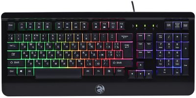 2E Gaming Клавиатура мембранная KG320 104key, USB-A, EN/UA/RU, LED, чёрный