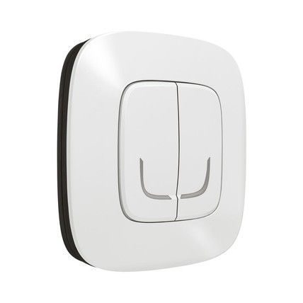 Legrand Розумний безпроводовий вимикач 2-клавішний (Valena Allure with NETATMO.)[Білий]
