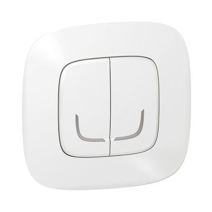 Legrand Розумний безпроводовий вимикач 2-клавішний (Valena Allure with NETATMO.)[Білий]