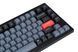 Keychron Клавиатура механическая V1 84Key, Gateron G PRO Red, USB-A, Hot-Swap, QMK, EN/UKR, RGB, Frosted Black