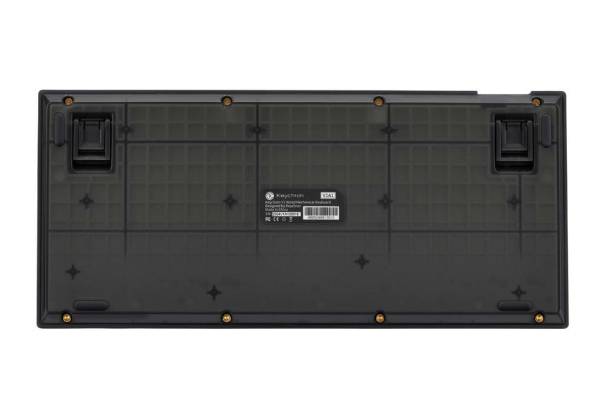 Keychron Клавиатура механическая V1 84Key, Gateron G PRO Red, USB-A, Hot-Swap, QMK, EN/UKR, RGB, Frosted Black